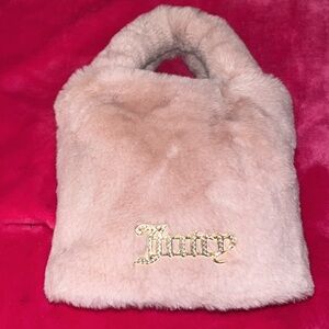 Juicy Couture Pink Fur Tote Bag Purse